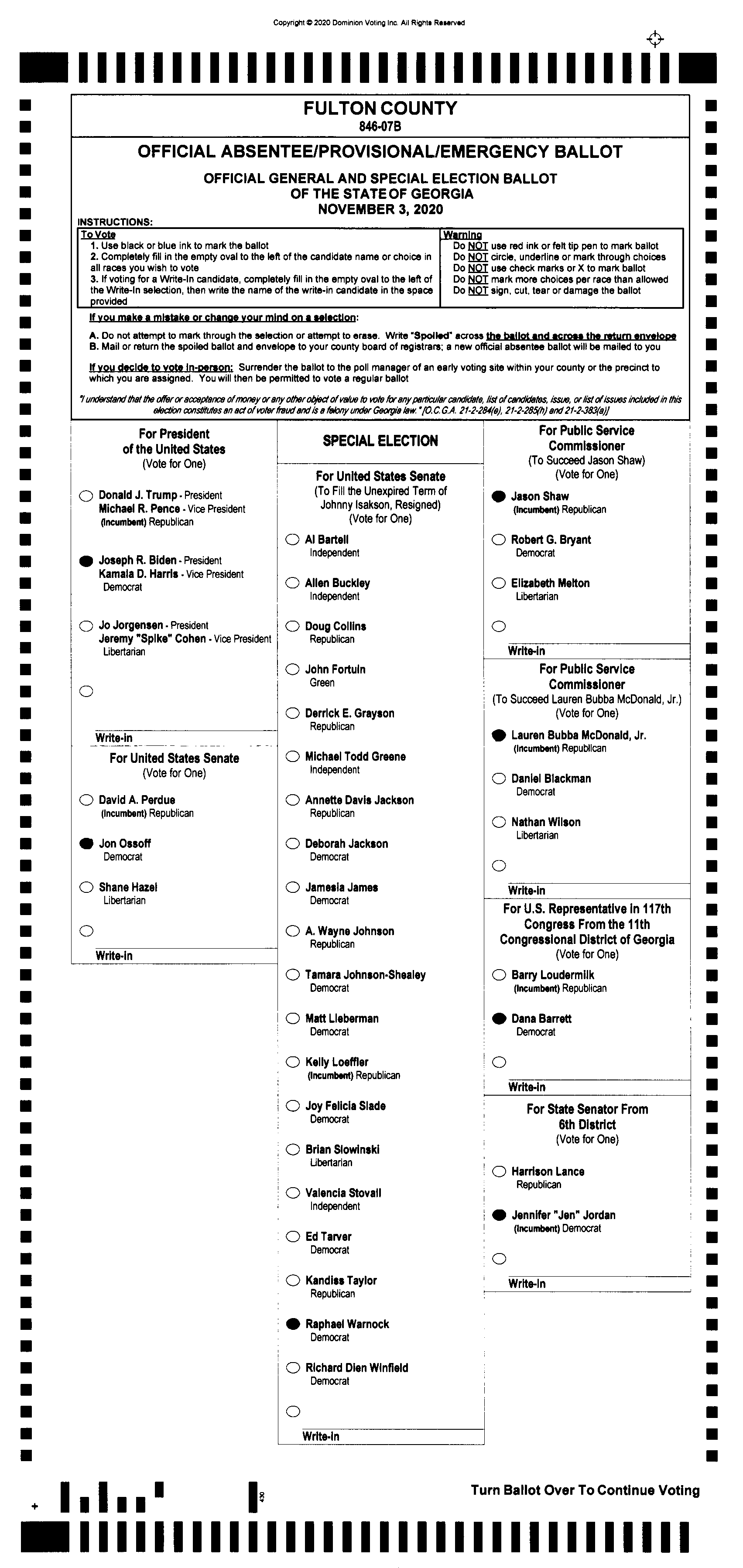 Doubled Ballot